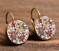 Beautiful Vintage Fall Flower Earrings